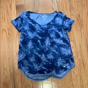 Hollister Blue Tie-Dye Shirt